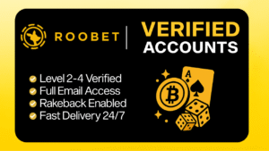 Verified Roobet Account – All Levels | Full Email Access