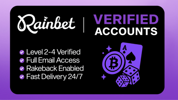 Verified Rainbet Account – All Levels | Full Email Access